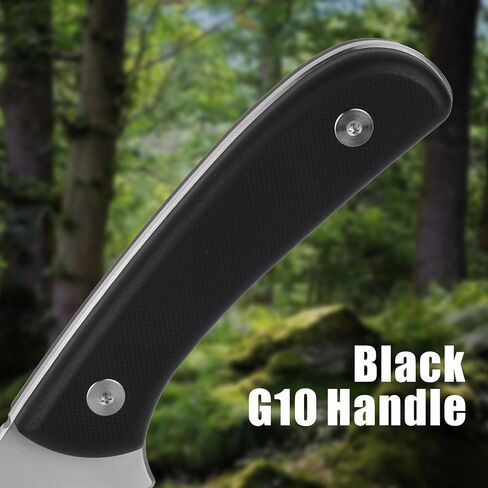 REAT Fixed Blade Knife with Kydex Sheath, 3.5" D2 Steel Blade with Full Tang Design,Ergonomic G10 Handle,Sharp EDC Knife,Hunting Knife for Camping,Hiking,Skining,burshcraft,Gifts for Men,Women in Kuwait