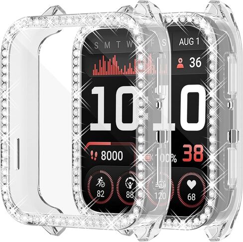 6-Pack Watch Screen Protector for Garmin Venu X1, Glitter Bling Smartwatch Cases, Soft TPU Protective Cover for Venu X1 Watch in Kuwait