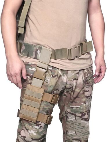 Tactical Molle Drop Leg Platform Universal Pouch Thigh Rig Panel Adapter Quick Release Hunting Gear in Kuwait
