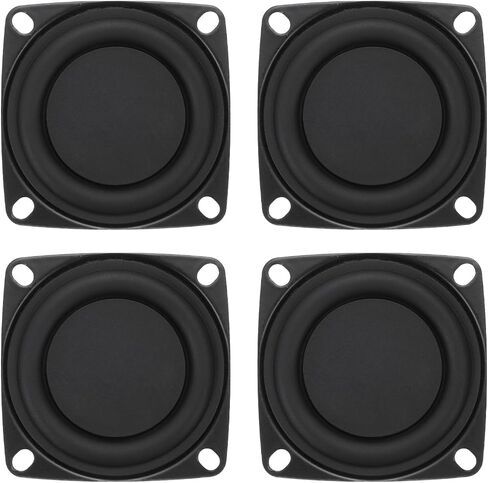 MECCANIXITY 4 Pcs Passive Radiator 3 Inch Woofer Vibrating Membrane, Rubber Vibration Diaphragm Plate Subwoofer for Bass Speaker Replacement, DIY in Kuwait