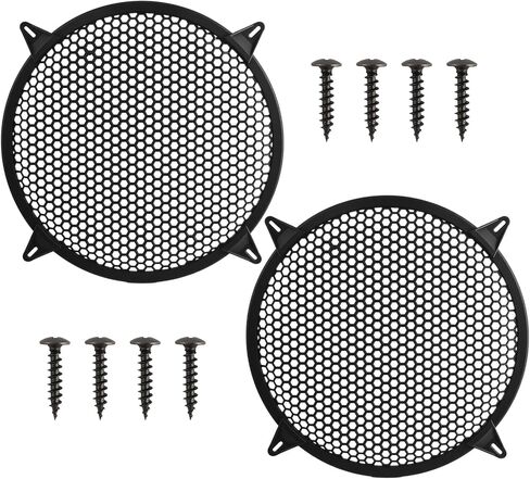 12 Inch Speaker Grill Cover with Mounting Screws,Rustproof Waffle Mesh 12 Inch Subwoofer Grill for Protect Damage,Arched Universal Subwoofer Cover for Car Marine Home Audio in Saudi Arabia