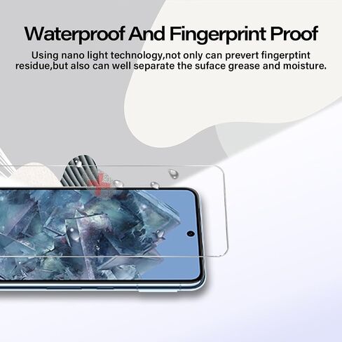 Pixel 8 Pro Tempered Glass Screen Protector + Camera Lens Protector [ 2 + 2 Pack ][Fingerprint Unlock] [Anti-Scratch] [Case Friendly] Clear HD Protective Film for Google Pixel 8 Pro 5G in Kuwait