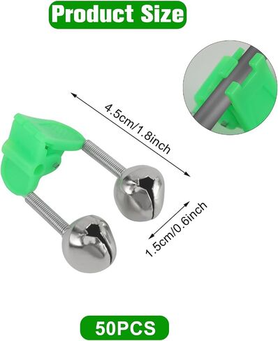 OHOH Fishing Bells Clips Fishing Rod Alarm with Dual Alert Bells in Kuwait