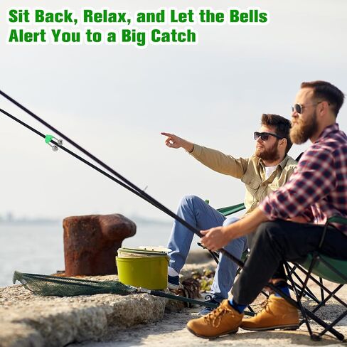 OHOH Fishing Bells Clips Fishing Rod Alarm with Dual Alert Bells in Kuwait