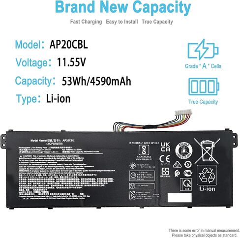 AP20CBL Replacement Battery for Acer Aspire 5 A515-45 A515-46 in Kuwait