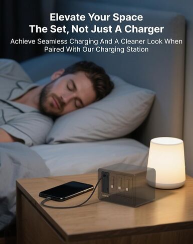 Gitryin 1 Lightning Retractable Wall Charger, 4 Type-C Retractable Wall Chargers and 12-in-1 Desktop Charging Station in Kuwait