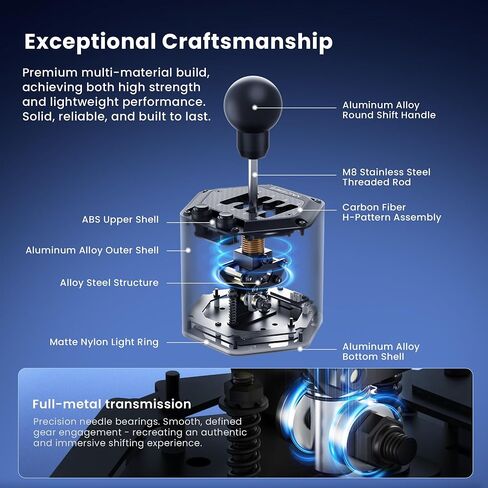 SIMSONN HS Pro Dual Mode Shifter Hybrid H-Pattern/Sequential Shifter with 6+R and 7+R Gears (HS Pro) in Saudi Arabia