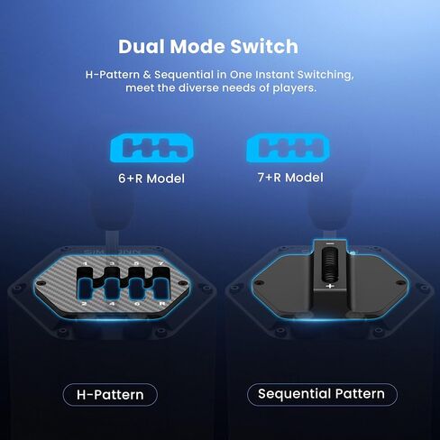 SIMSONN HS Pro Dual Mode Shifter Hybrid H-Pattern/Sequential Shifter with 6+R and 7+R Gears (HS Pro) in Saudi Arabia