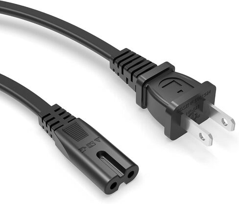 Superer 2 Prong Printer Power Cord Cable Fit for HP OfficeJet Pro 8710 8720 9015 9025 8025 8035 8600 6978, Envy 4500 4510 4520 5055 5530 5540 5660 7640 7645, DeskJet 1112 3755 Printers in Kuwait