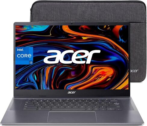 acer Chromebook 315 Laptop, 15.6" FHD IPS Display, Intel Celeron N4500 Processor, 4GB RAM, 128GB Storage(64GB eMMC+64GB SD Card), Wi-Fi 6, HD Webcam, DTS Audio, Long Battery Life, USB-A&C, Chrome OS in Kuwait