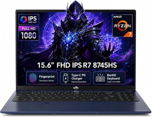 NIMO Light Gaming Laptop 15.6", AMD Ryzen 7 8745HS (Beat 4.9GHz, 8C/16T) in Kuwait