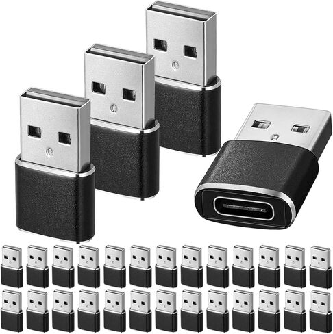 30 Pack USB to USB C Adapter, USB A Male to Type C Female in Saudi Arabia