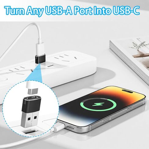 30 Pack USB to USB C Adapter, USB A Male to Type C Female in Saudi Arabia
