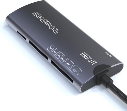 SWOFY USB 3.0 Card Reader 6 in 1 Adapter Hub- Plug & Play, Compatible with Apple & Windows, Supports SD, Micro SD, MS,M2,XD,CF Cards for Windows, Mac, Android, SWOFY MP3 Player,Camera in Kuwait