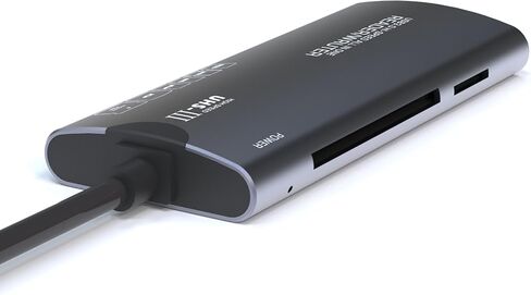 SWOFY USB 3.0 Card Reader 6 in 1 Adapter Hub- Plug & Play, Compatible with Apple & Windows, Supports SD, Micro SD, MS,M2,XD,CF Cards for Windows, Mac, Android, SWOFY MP3 Player,Camera in Kuwait