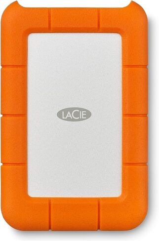 LaCie Rugged Mini Portable External Hard Drive, 4TB, 2.5", for PC, Mac, iPad, and iPhone, with Data Rescue Service in Kuwait