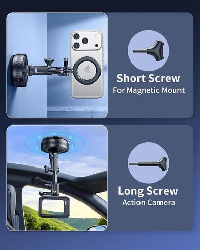 Car Phone & Camera Holder for Magsafe Dashboard Suction Cup Mount in Kuwait