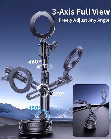 Car Phone & Camera Holder for Magsafe Dashboard Suction Cup Mount in Kuwait