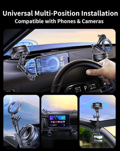 Car Phone & Camera Holder for Magsafe Dashboard Suction Cup Mount in Kuwait