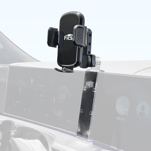FICS Phone Holder for Hyundai Santa Fe 2021 2022 2023 Upper Trims with Wide Screen – Custom-Fit Mount for Seamless Display Integration, Interior Accessories for Navigation Use, Stable Driving View in Kuwait