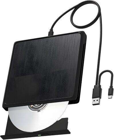 Fast External Disc Drive for Laptops with Plug Play and High-Speed Transfer Compact External Visual Drive in Kuwait