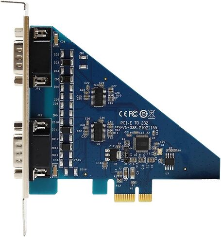 1PCS High Speed PCI-E to RS-232 Serial Card 2 Ports RS232 to PCIE Converter DB9 COM Adapter UT-7912 in Kuwait