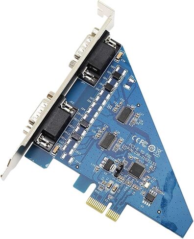 1PCS High Speed PCI-E to RS-232 Serial Card 2 Ports RS232 to PCIE Converter DB9 COM Adapter UT-7912 in Kuwait