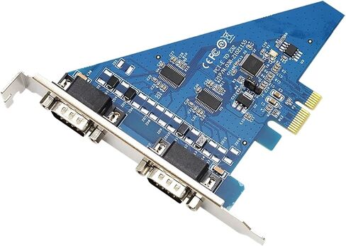 1PCS High Speed PCI-E to RS-232 Serial Card 2 Ports RS232 to PCIE Converter DB9 COM Adapter UT-7912 in Kuwait