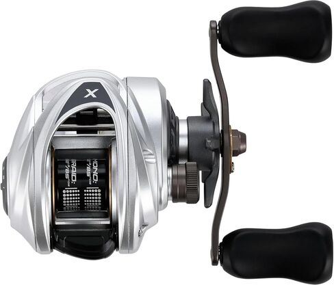 Abu Garcia Revo X VoltiQ Low Profile Baitcasting Reel, Size LP, Electronic VoltiQ Casting System, Carbon Fiber Drag, for Left Handed Anglers in Kuwait