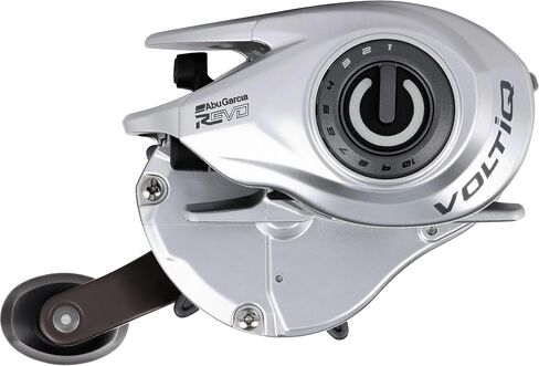 Abu Garcia Revo X VoltiQ Low Profile Baitcasting Reel, Size LP, Electronic VoltiQ Casting System, Carbon Fiber Drag, for Left Handed Anglers in Kuwait
