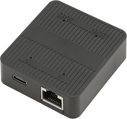 Ethernet Splitter RJ45 1 in 2 Out, 1000Mbps USB C Powered, Stable Waft LAN Splitter with USB Cable, Widely Compatible with Switch TV PC, Solves Connection Issues Due to Limited Ca in Kuwait