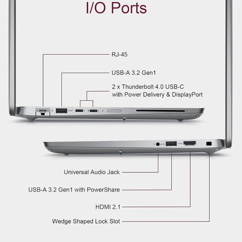 Dell Latitude 5450 Business Laptop (14" FHD Touchscreen, Intel 12-Core Ultra 7 155U), IR Webcam, Backlit, Thunderbolt 4, IST Computer Customized 16GB/32GB/64GB DDR5 RAM, 512GB/1TB/2TB SSD, Win 11 Pro in Kuwait