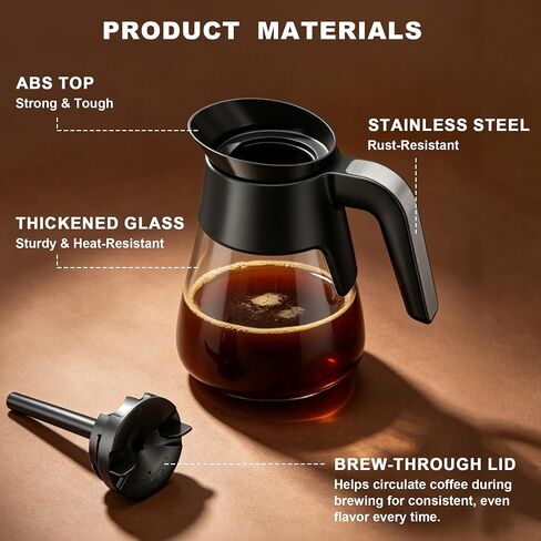 ENVTEK 10 Cup Replacement Coffee Pot Carafe for Ninja Coffee Maker in Kuwait