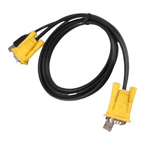Multifunctional 1.5M USB KVM Switch Cable with VGA Connector Perfect for Home or Office Use Practical PVC Design in Kuwait