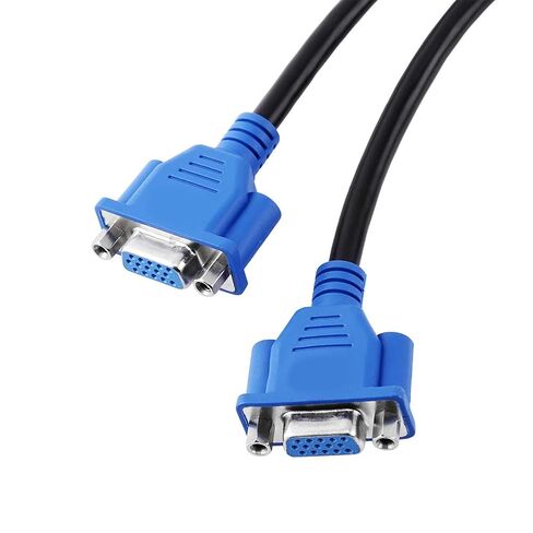 59 Pin Male to Dual VGA Adapter Cable for Monitors 25cm HighSpeed Pure Copper Splitter in Kuwait