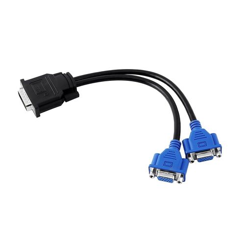 59 Pin Male to Dual VGA Adapter Cable for Monitors 25cm HighSpeed Pure Copper Splitter in Kuwait