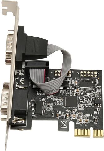 2 Port PCI Express RS232 Serial Port Card with Dual DB9 Expansion Slots for Desktop PCs and Industrial Equipment in Kuwait