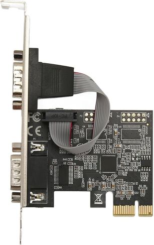 2 Port PCI Express RS232 Serial Port Card with Dual DB9 Expansion Slots for Desktop PCs and Industrial Equipment in Kuwait