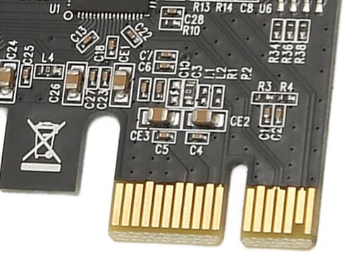 2 Port PCI Express RS232 Serial Port Card with Dual DB9 Expansion Slots for Desktop PCs and Industrial Equipment in Kuwait