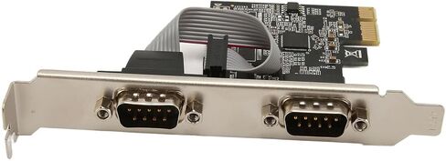 2 Port PCI Express RS232 Serial Port Card with Dual DB9 Expansion Slots for Desktop PCs and Industrial Equipment in Kuwait