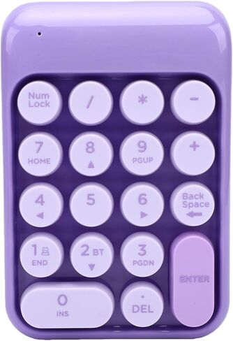 banapoy BT Wireless Number Pads for Laptop Desktop PC Notebook, 2.4G Numeric Keypad Numpad 18 Keys with Concave Dot Keycap, Accounting Numpad Keyboard for Home Business Work (Milk Tea Color) in Kuwait