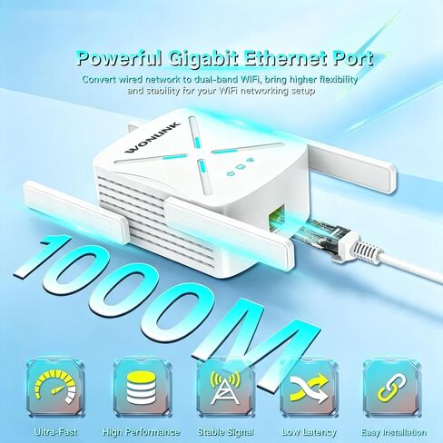 WiFi Exterder NE3602,1800Mbps WiFi 6 Exterder Signal Booster WPA3 in Kuwait