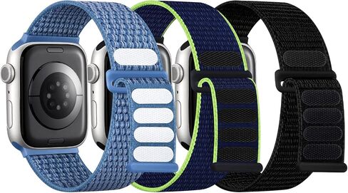 Kids Bands for Apple Watch - PFAS-FREE Breathable Nylon Loop Strap in Kuwait