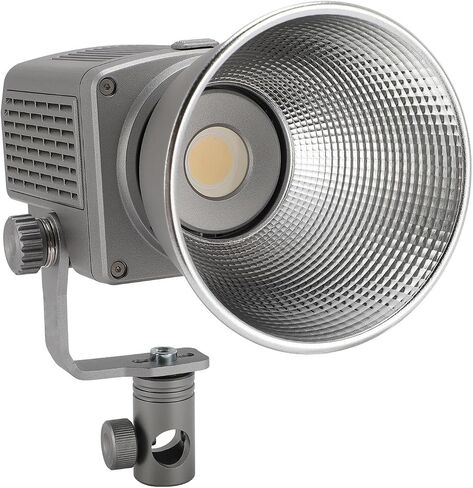 COB Video Light Portable 55W LED Handheld Dimmer for Outdoor Photography, 9000lx, 5600K - Silver in Kuwait