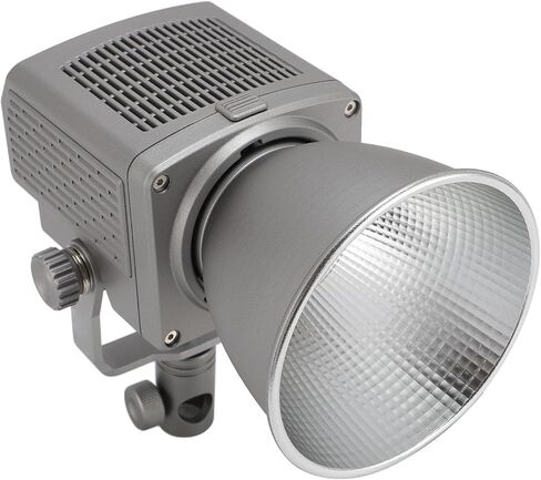 COB Video Light Portable 55W LED Handheld Dimmer for Outdoor Photography, 9000lx, 5600K - Silver in Kuwait