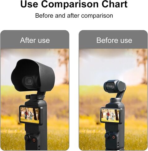 Camera Lens Sun Hood for DJI Osmo Pocket 3, Sunshade Lens Protective Cover Hood for DJI Osmo Pocket 3 Accessories in Kuwait