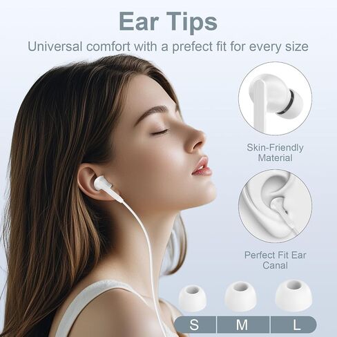 USB C Headphones, 2 Pack Wired Earbuds for Samsung S26Ultra S26+ S25 in Kuwait