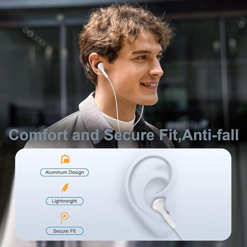 USB C Headphones, 2 Pack Wired Earbuds for Samsung S26Ultra S26+ S25 in Kuwait