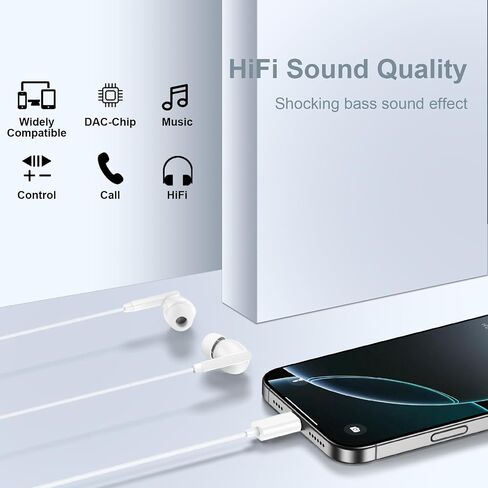 USB C Headphones, 2 Pack Wired Earbuds for Samsung S26Ultra S26+ S25 in Kuwait