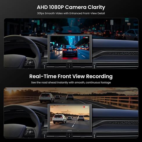 AHD 1080p Front Dash Camera with 30fps,Starlight Night Vision,WDR,136° Wide-Angle,G‑Sensor,Parking Mode, Loop Recording,GPS Track Playback,Only Compatible with V10/S8 GEN4 Series, AC-HN9FR in Kuwait